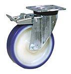 LAG 旋轉(zhuǎn)腳輪, 車輪直徑 150mm, 300kg負載制動,旋轉(zhuǎn)194mm是15mm, PUR輪胎重型135 x 110mm4, 聚酰胺 6輪轂105 x 80mm球軸承